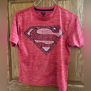 Superman athletic material shirt boys size 10/12